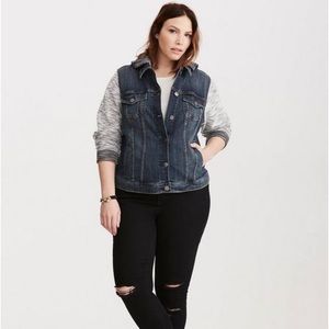 Denim French Terry Jacket